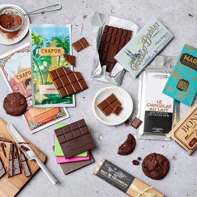 Chocolats NOËL Assortiment - Comptoir du cacao - Boite en bois 380g
