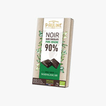 Noir, pure origine 90 %, Madagascar Les Chocolats de Pauline
