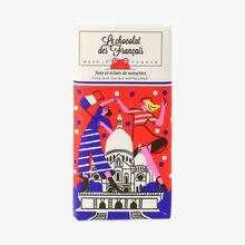Tablette chocolat noir et éclats de noisettes 71 % cacao min Le Chocolat des Français