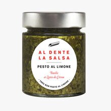 Pesto al limone, basilic et zeste de citron Al dente la salsa