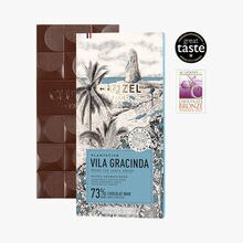 Tablette Plantation Vila Gracinda noir 73% de cacao Cluizel