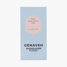 Tablette de chocolat blanc 31 % Genaveh
