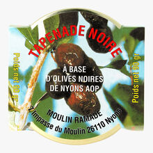 Tapenade noire – à base d'olives noires de Nyons AOP Moulin Ramade