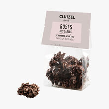 Roses des sables au chocolat noir Kayambe 72 % cacao Cluizel