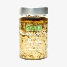 Moutarde bio saveur basilic et persil à l'huile d'olive Savor & Sens
