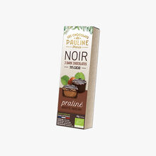 Noir 70 % cacao, praliné noisette Les Chocolats de Pauline