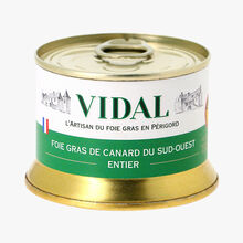 Foie gras de canard du Sud-Ouest entier - 130 g Vidal