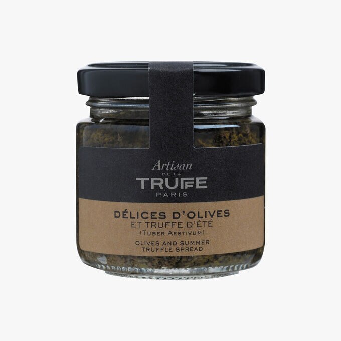 Délice d'olives à la truffe d'été (Tuber aestivum) Artisan de la truffe