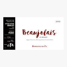Domaine de Fa, AOC Beaujolais, En besset, 2018 Domaine de FA