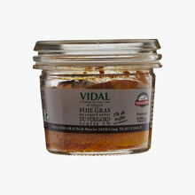 Foie gras de canard entier du Périgord truffé 5% (Tuber melanosporum) Maison Vidal