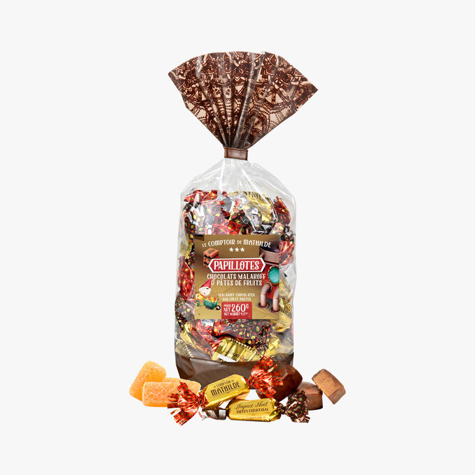 Papillotes – Chocolats Malakoff & pâtes de fruits Le Comptoir de Mathilde