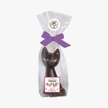 Chat Roméo en chocolat noir Daniel Mercier