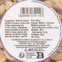 Noix de cajou à la truffe noire tuber melanosporum 1 % Compagnie Alimentaire