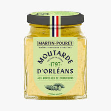 Moutarde d'Orléans aux morceaux de cornichons croquants Martin Pouret