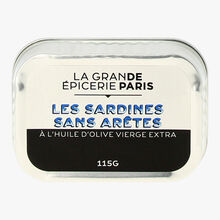 Sardines sans arêtes à l’huile d’olive vierge extra La Grande Épicerie de Paris