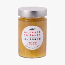 Al Tonno, tomates jaunes et filets de thon Al dente la salsa