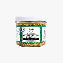 Pickles bio, graines de moutarde, estragon Les 3 chouettes