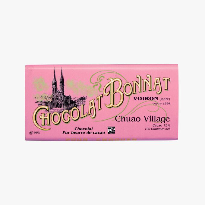 Tablette Chuao Village Chocolat noir 75 % de cacao Bonnat