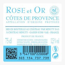 Château Minuty, AOP Côtes de Provence, Rose et or, 2020 Château Minuty