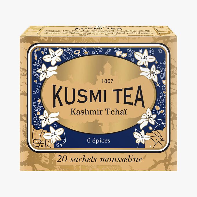 Thé Kashmir tchai boîte de 20 sachets Kusmi Tea