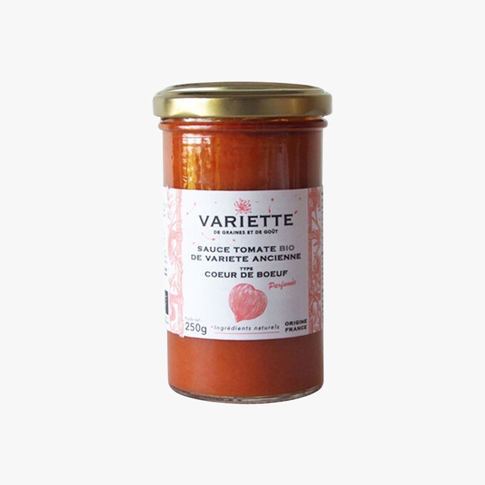 Sauce tomate bio de variété ancienne type cœur de bœuf Variette