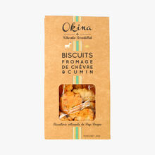 Biscuits fromage de chèvre et cumin Okina