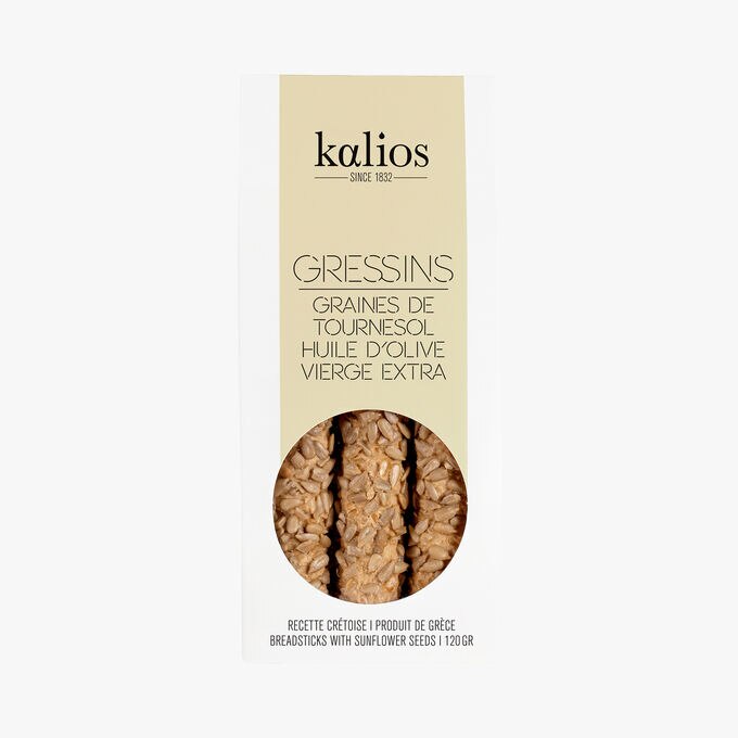 Gressins - Graines de tournesol & huile d'olive vierge extra Kalios