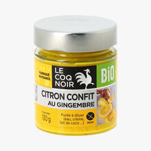 Citron confit au gingembre bio Le Coq Noir