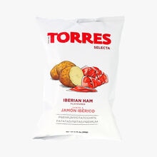 Chips de pommes de terre aromatisées goût jambon ibérique Torres