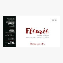 Domaine de Fa, AOC Fleurie, Roche guillon, 2018 Domaine de Fa