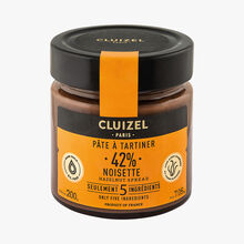 Pâte à tartiner noisettes 42 % noisette Cluizel