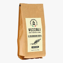 Grains de café torréfiés au feu de bois - Il colombiano 100 % Vezzali