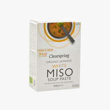 Soupe concentrée instantanée au miso blanc biologique Clearspring