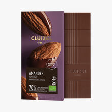 Tablette chocolat noir 70 % grand cru Guayas, amandes bio Cluizel