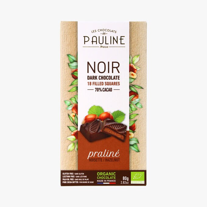 Bonbons de chocolat - Noir - Praliné noisette Les Chocolats de Pauline