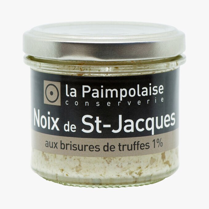 Noix de Saint-Jacques aux brisures de truffes 1 % La Paimpolaise Conserverie