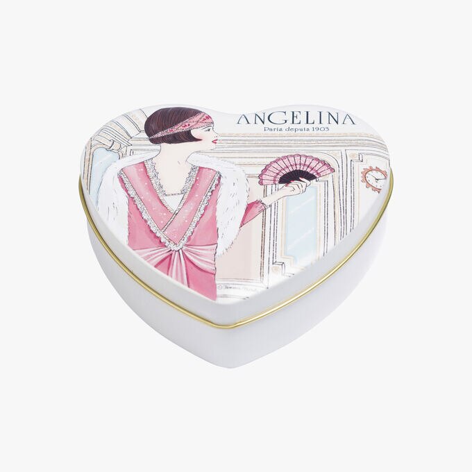 Boîte cœur chocolats pralinés Angelina