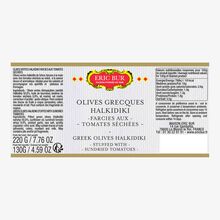Olives vertes grecques halkidiki farcies aux tomates séchées Eric Bur