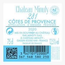 Château Minuty, AOP Côtes de Provence, Cuvée 281, 2020 Château Minuty