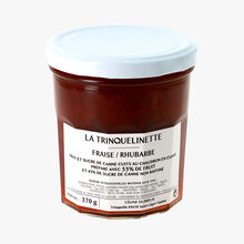 Confiture extra de fraise / rhubarbe La Trinquelinette