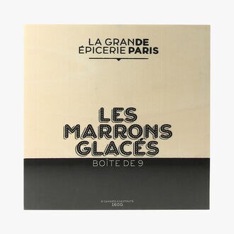Les marrons glacés boite de 9 La Grande Épicerie de Paris 