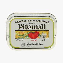 Sardines à l'huile sauce pitomaïl Conserverie la Belle-Iloise
