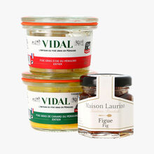 Coffret foie gras et confit de figues Vidal