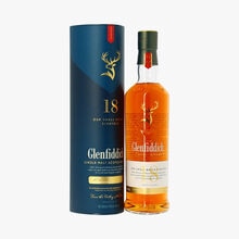 Glenfiddich, Our Small Batch 18, single malt scotch whisky, 18 ans, sous coffret Glenfiddich
