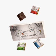 16 carrés de chocolat noir Plantation - Grand cru Cluizel