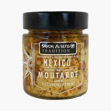 Moutarde inspiration Tex Mex, saveurs poivrons, piment et coriandre Savor & Sens