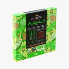 Chocolat Andoa lait pur Pérou, 39% de cacao min Valrhona