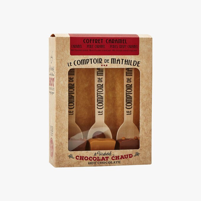Le véritable chocolat chaud - coffret caramel Le Comptoir de Mathilde