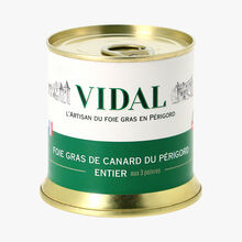 Foie gras de canard du Périgord entier aux 3 poivres - 200 g Vidal