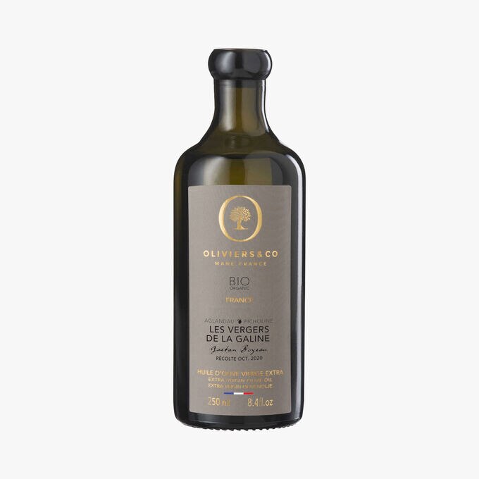 Huile d'olive vierge extra, les vergers de la Galine, récolte oct. 2020 Oliviers & Co